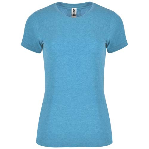 T-shirt personnalisé Femme coton / polyester Fox ROLY Heather Turquoise